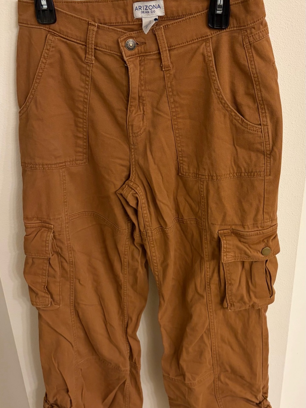 Arizona Jean Company Women's Cargo Pants - Brown Tan